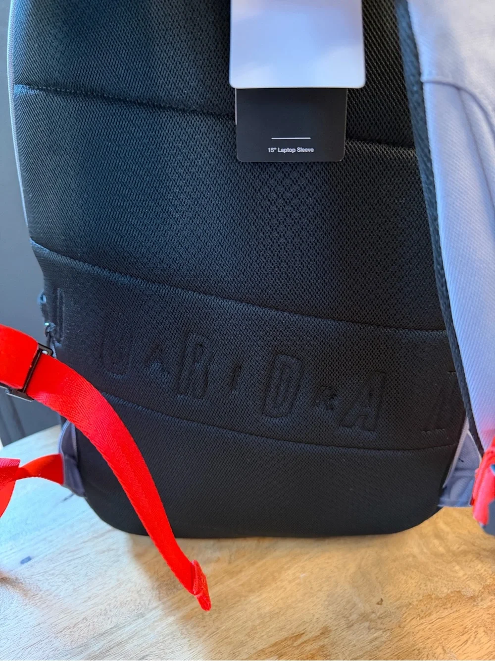 Jordan Grey and Black Backpack with Red Jumpman Accent